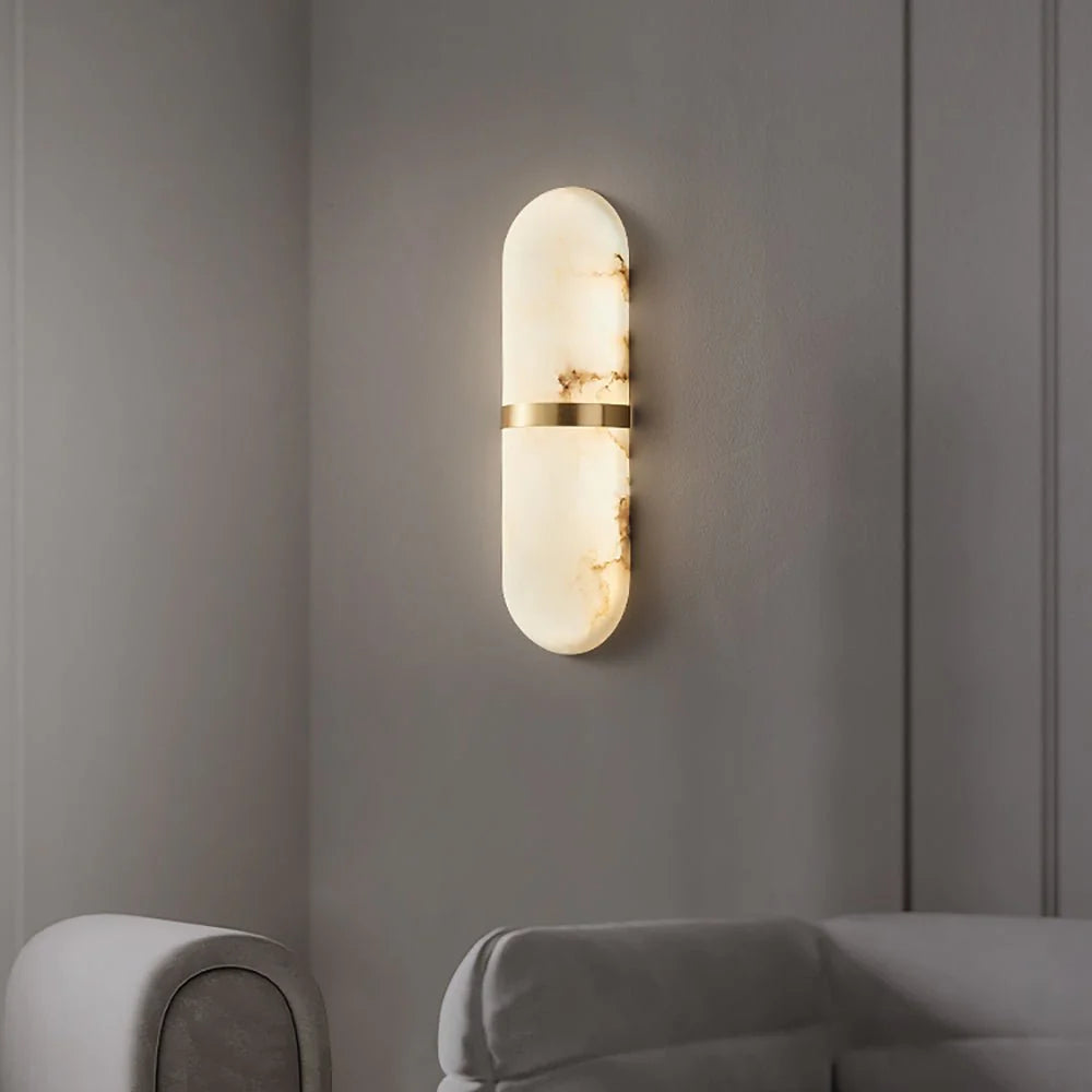 Alabaster Pill Wall Light - Pre Order