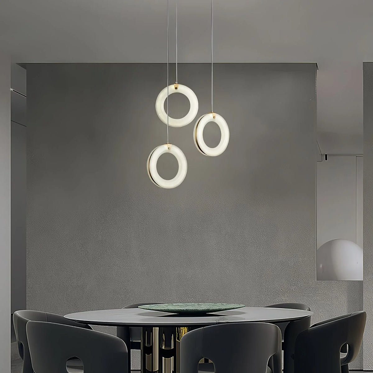 Alabaster Ring Pendant Light - Pre Order