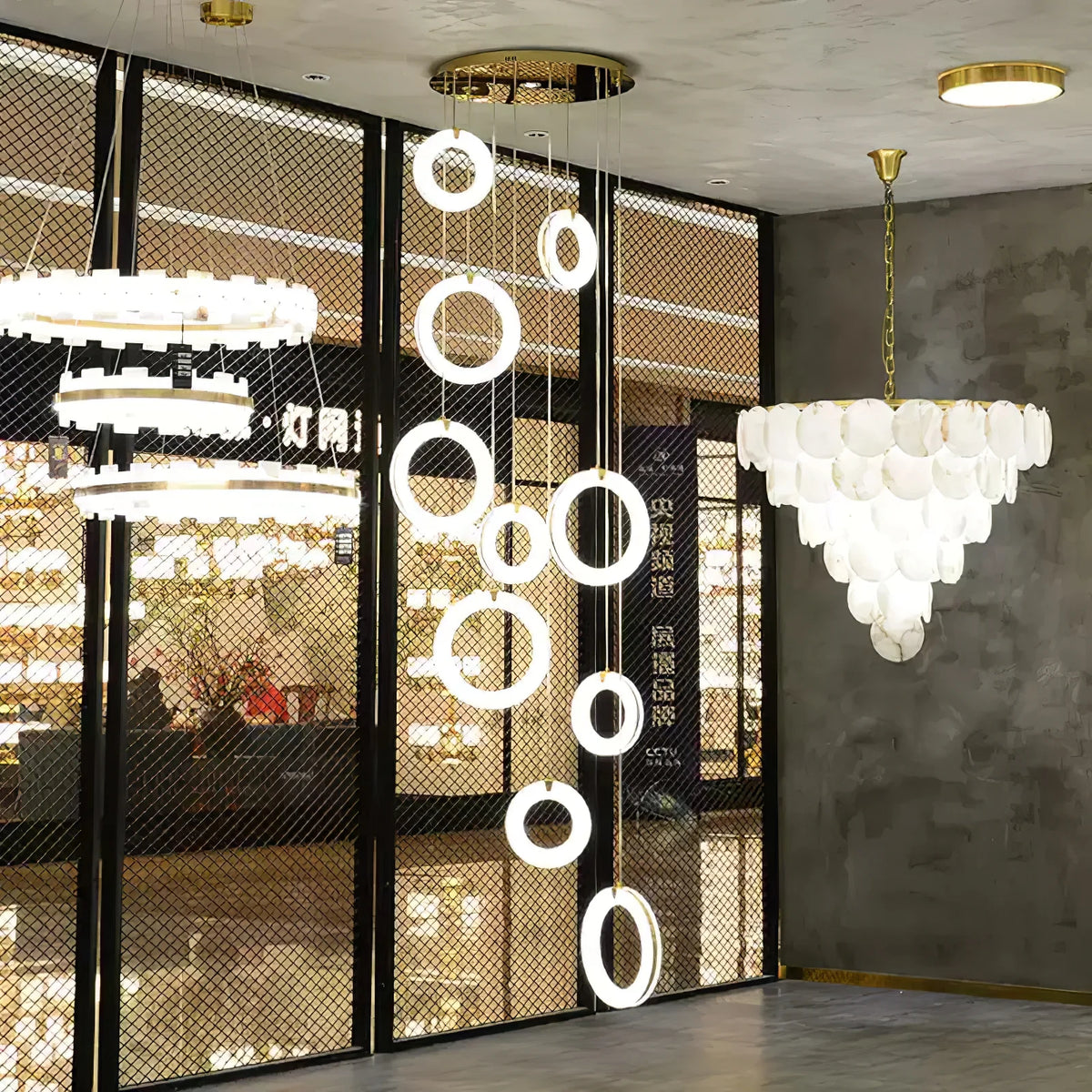 Alabaster Ring Pendant Light - Pre Order