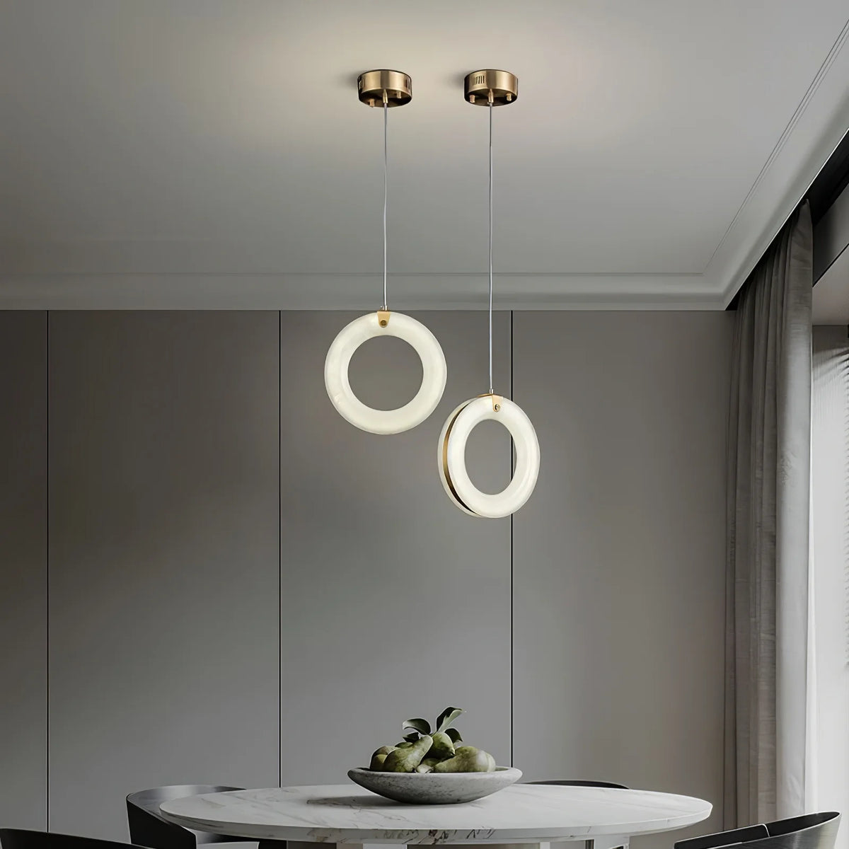 Alabaster Ring Pendant Light - Pre Order