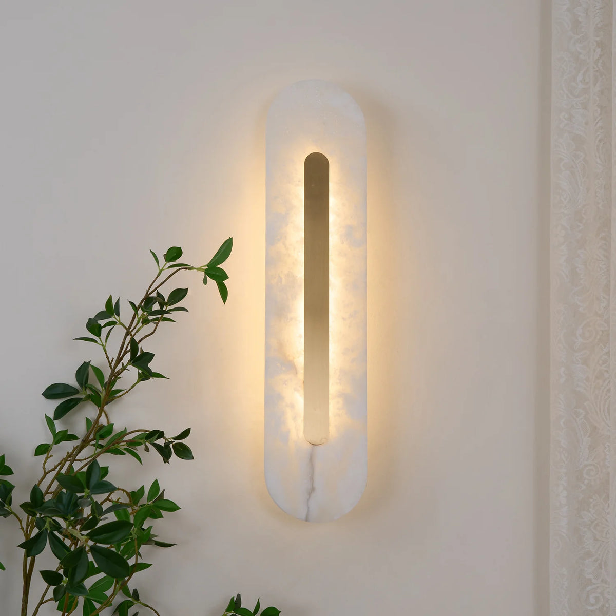 Alabaster Rounded Wall Light - Pre Order