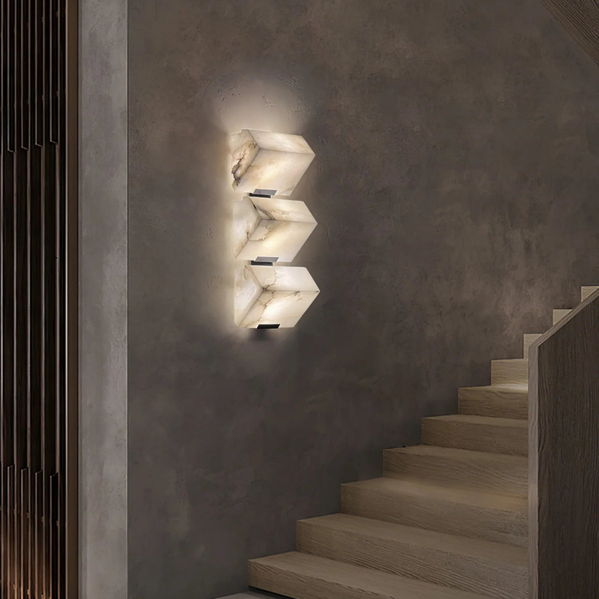 Alabaster Staircase Wall Lamp - Pre Order