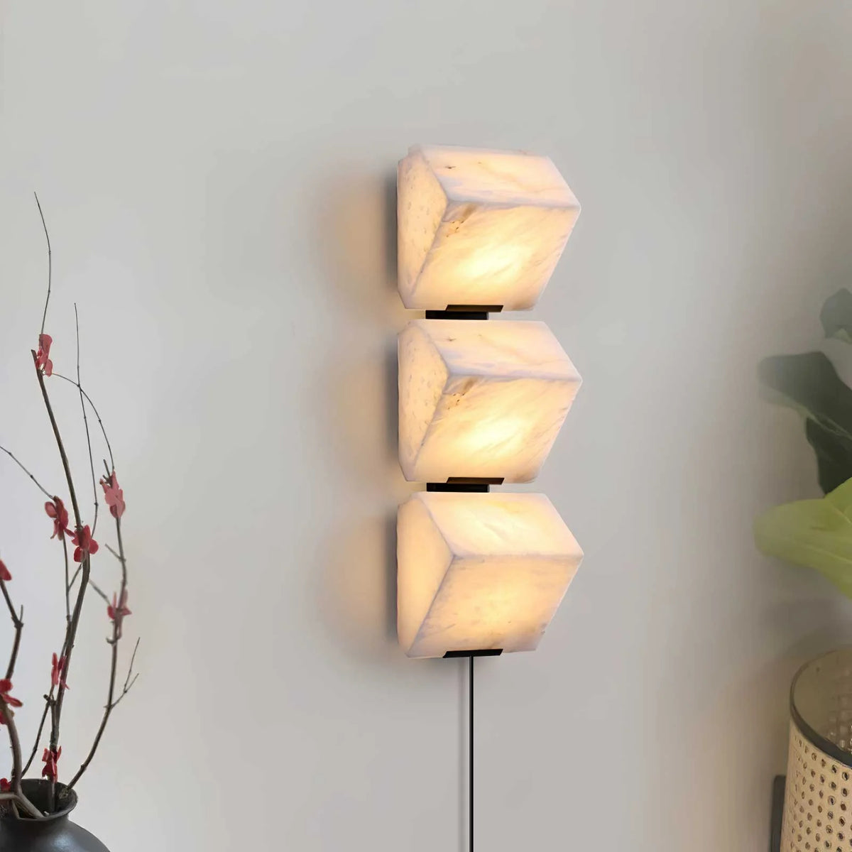 Alabaster Staircase Plug-in Wall Lamp - Pre Order