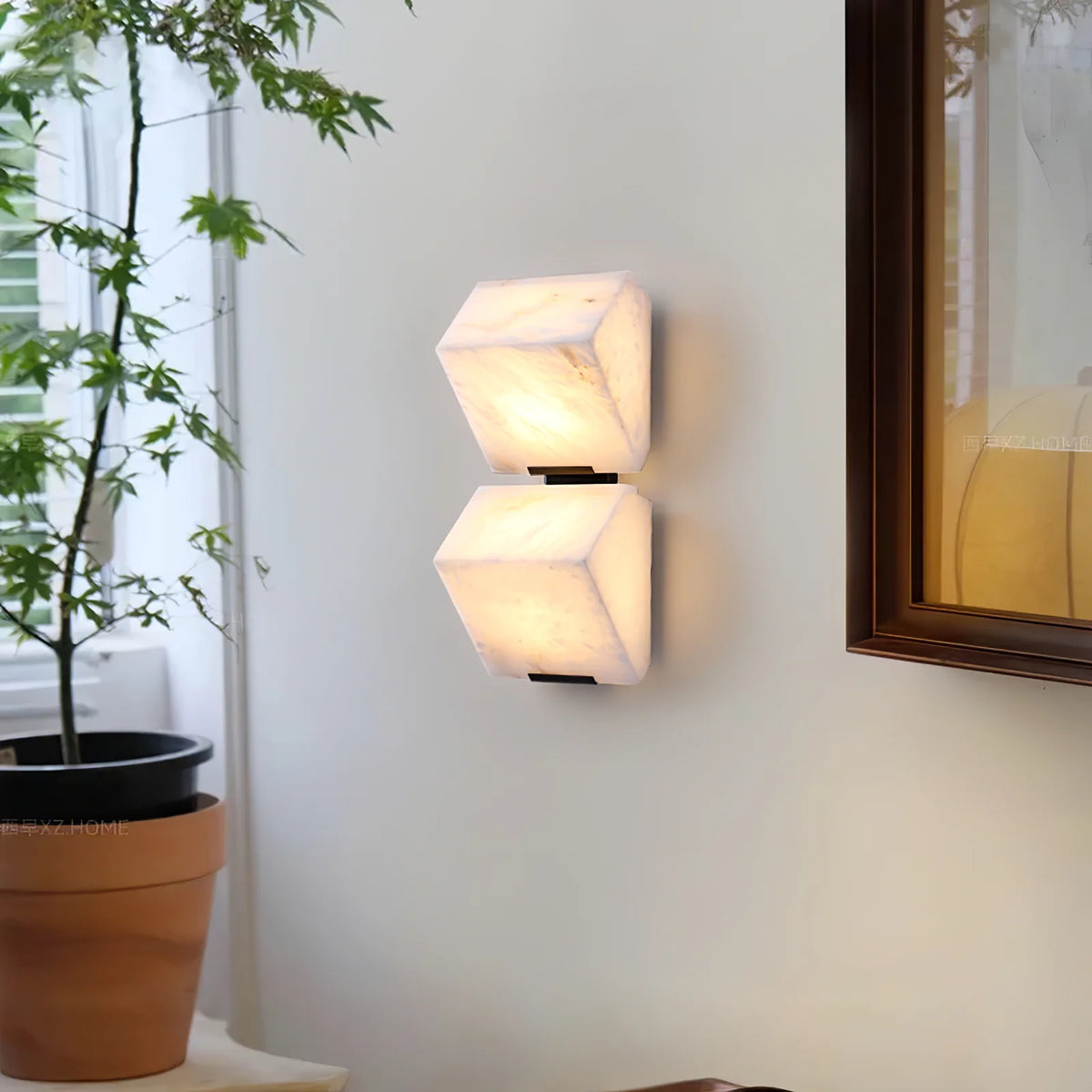 Alabaster Staircase Wall Lamp - Pre Order