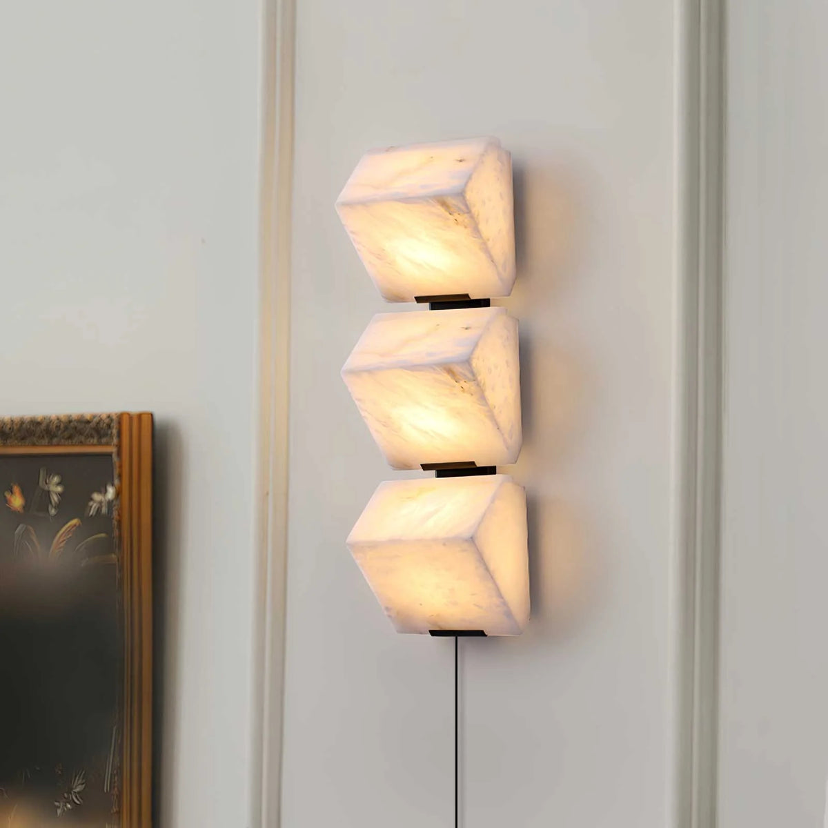 Alabaster Staircase Plug-in Wall Lamp - Pre Order