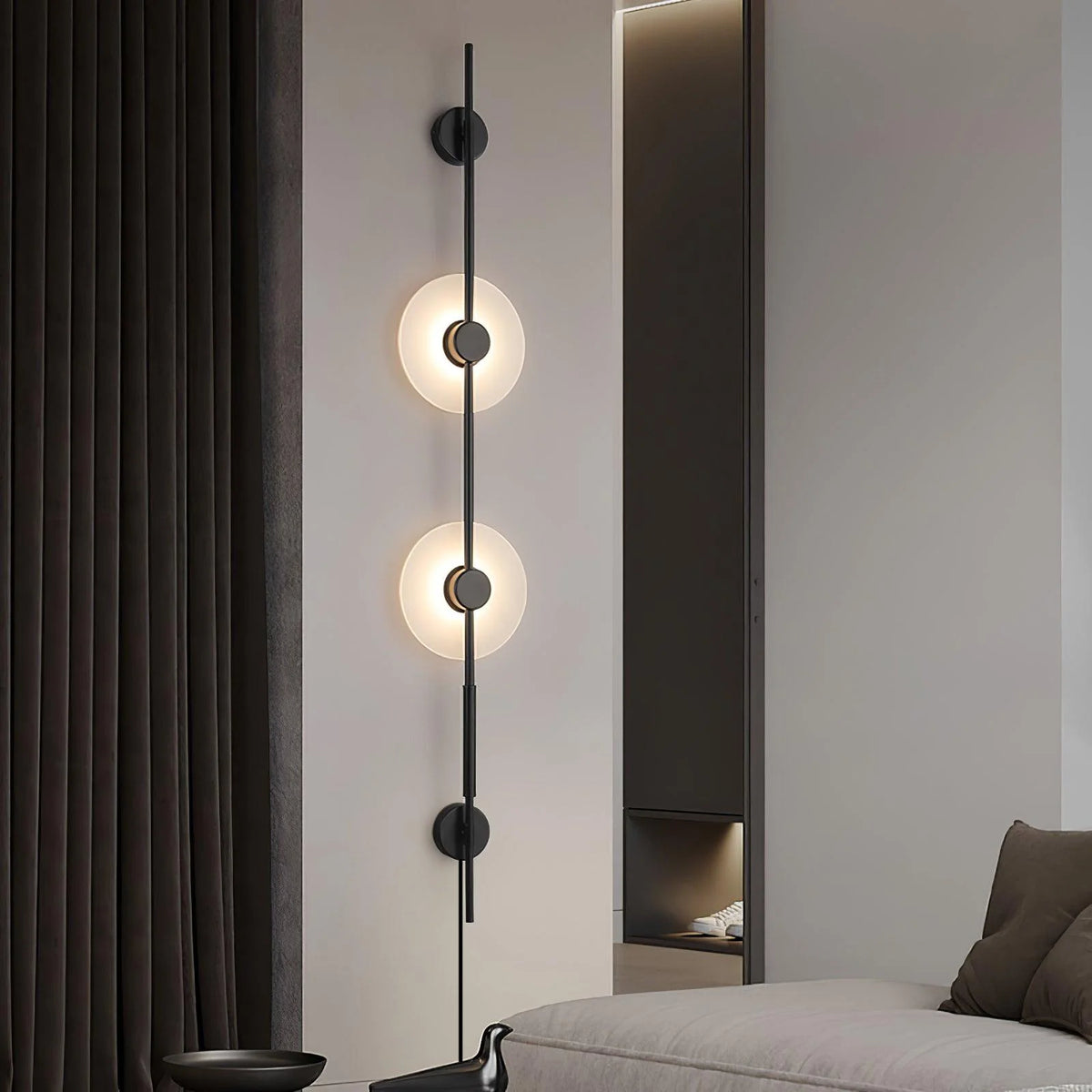 Alabaster Vertical Plug-in Wall Sconce - Pre Order
