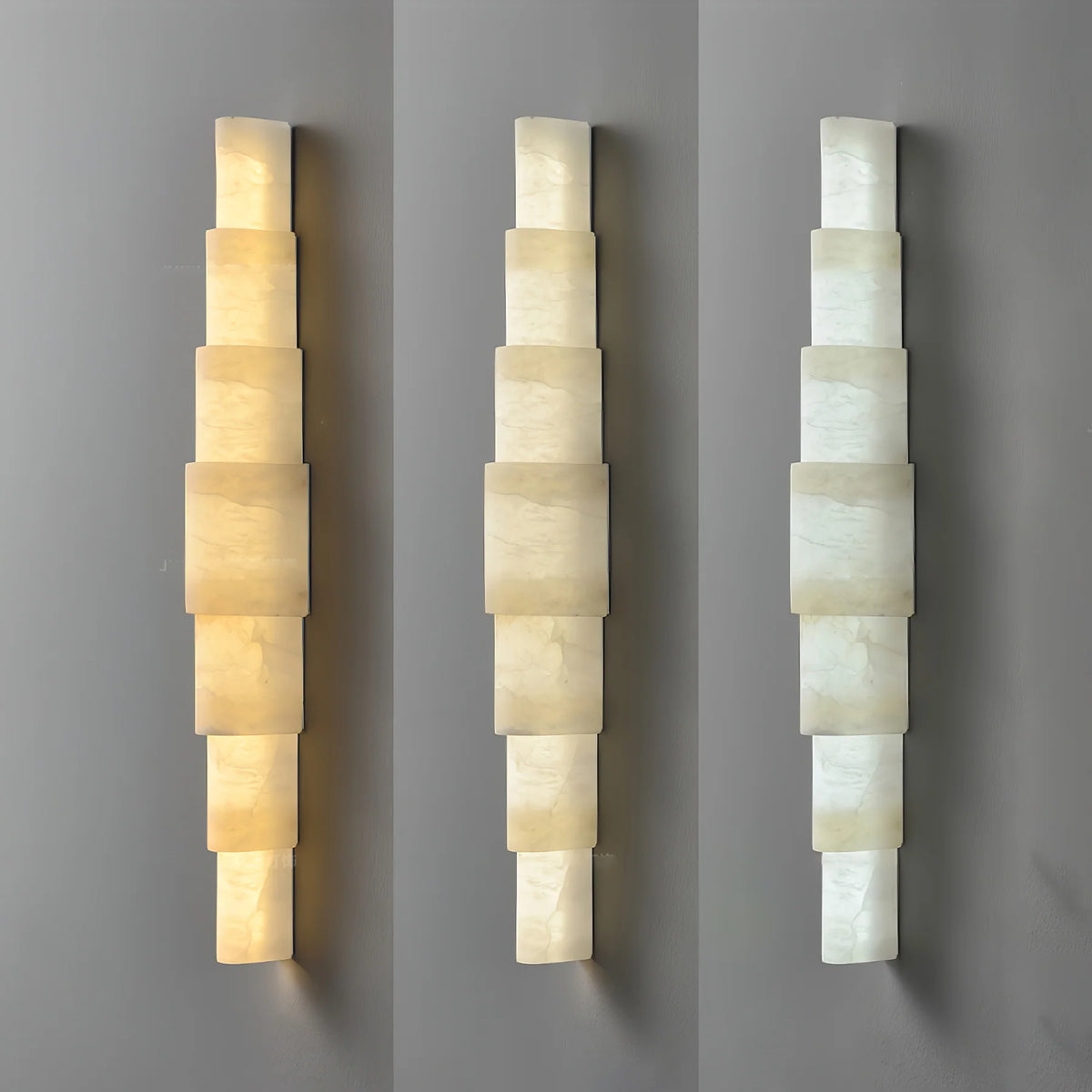 Alba Cascade Alabaster Wall Sconce - Pre Order