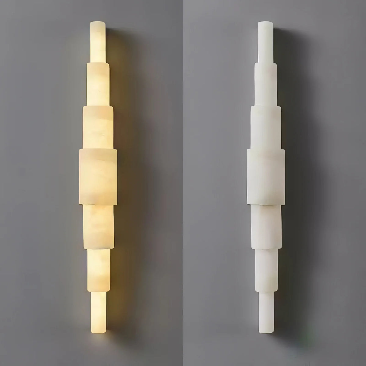 Alba Cascade Alabaster Wall Sconce - Pre Order