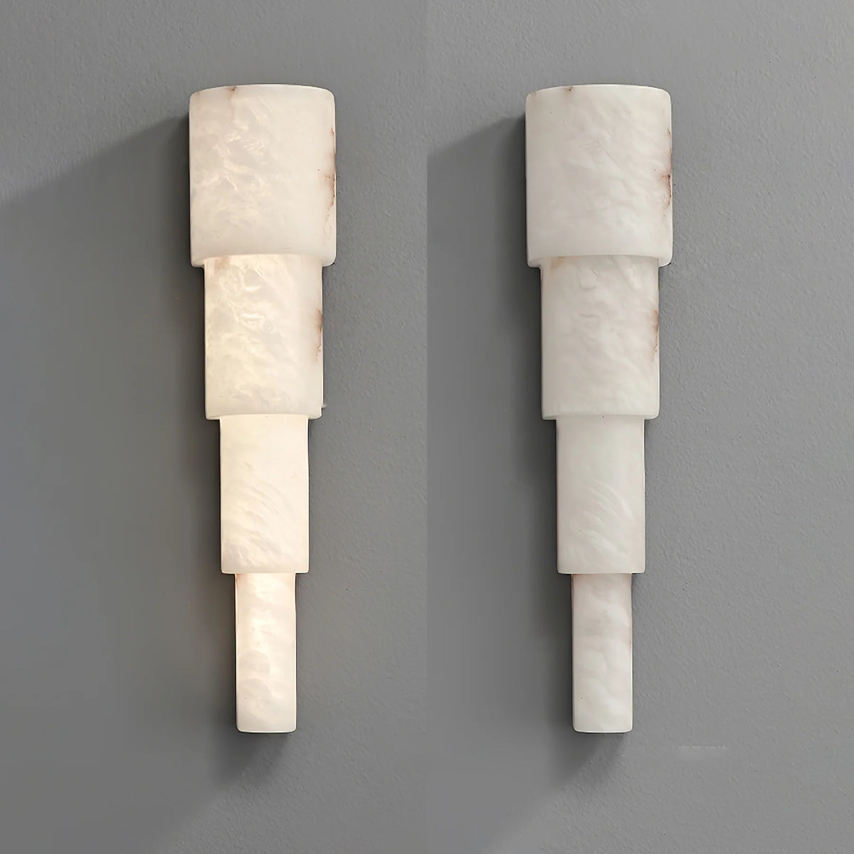 Alba Cascade Alabaster Wall Sconce - Pre Order