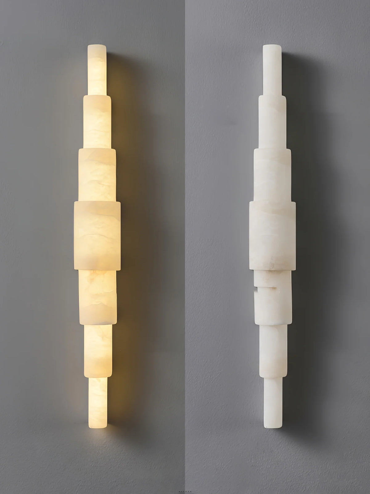 Alba Cascade Alabaster Wall Sconce - Pre Order