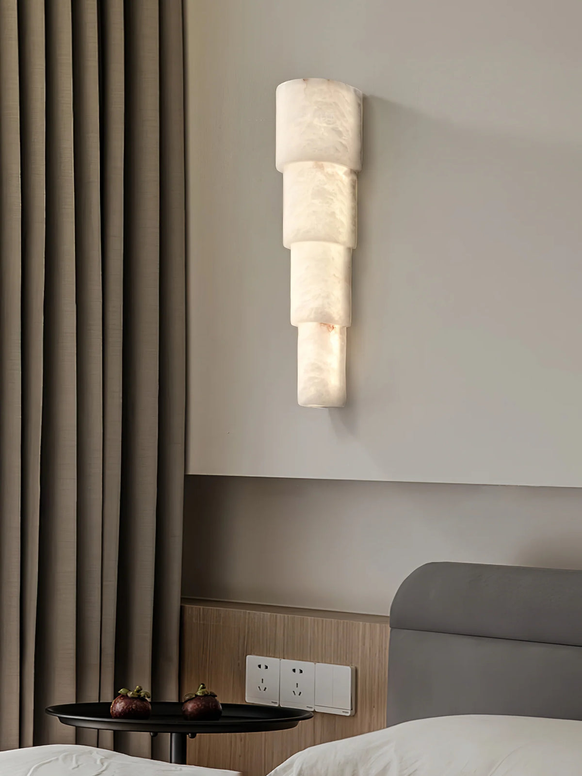 Alba Cascade Alabaster Wall Sconce - Pre Order
