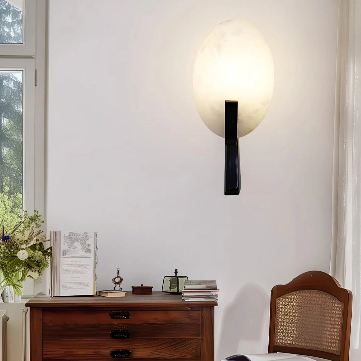 Alice Alabaster Plug-in Wall Lamp - Pre Order