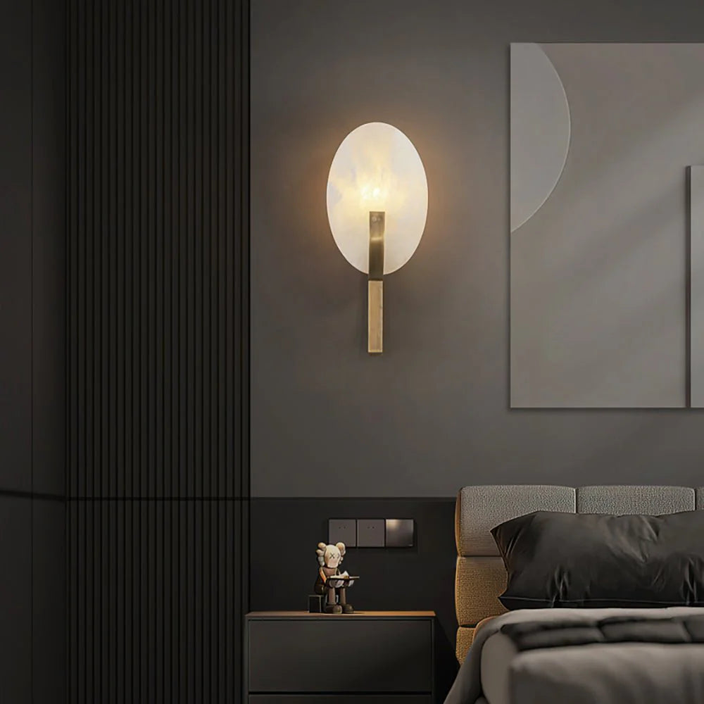Alice Alabaster Plug-in Wall Lamp - Pre Order