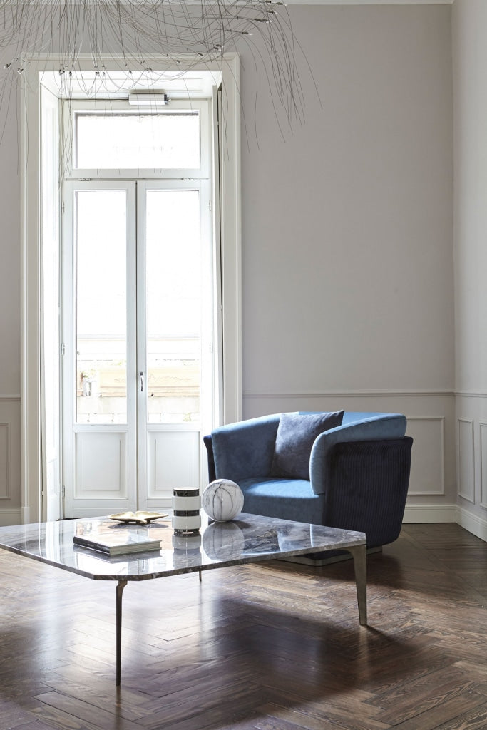 Allure Sofa Poltrona single seater in corner, modern elegant chair for cozy and stylish interiors