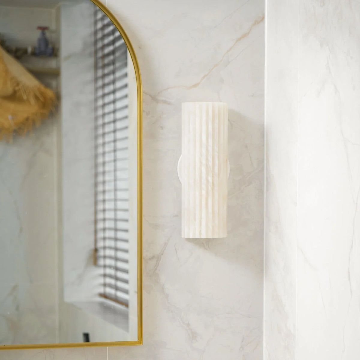 Alvia Alabaster Wall Light - Per Order