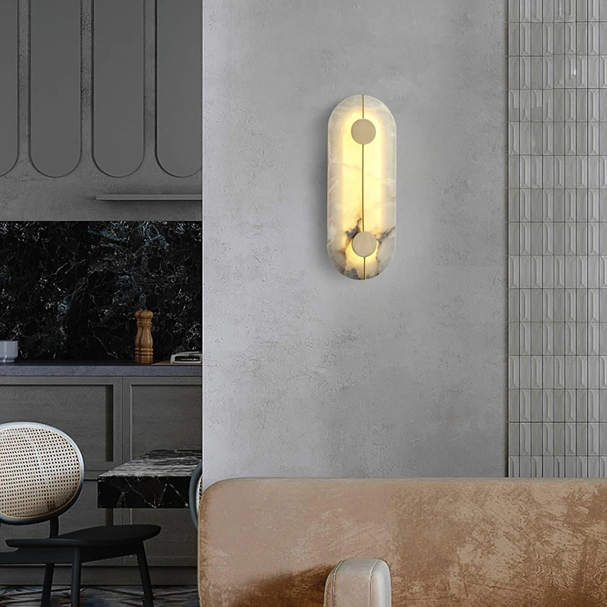 Artistic Alabaster Wall Lamp - Pre Order