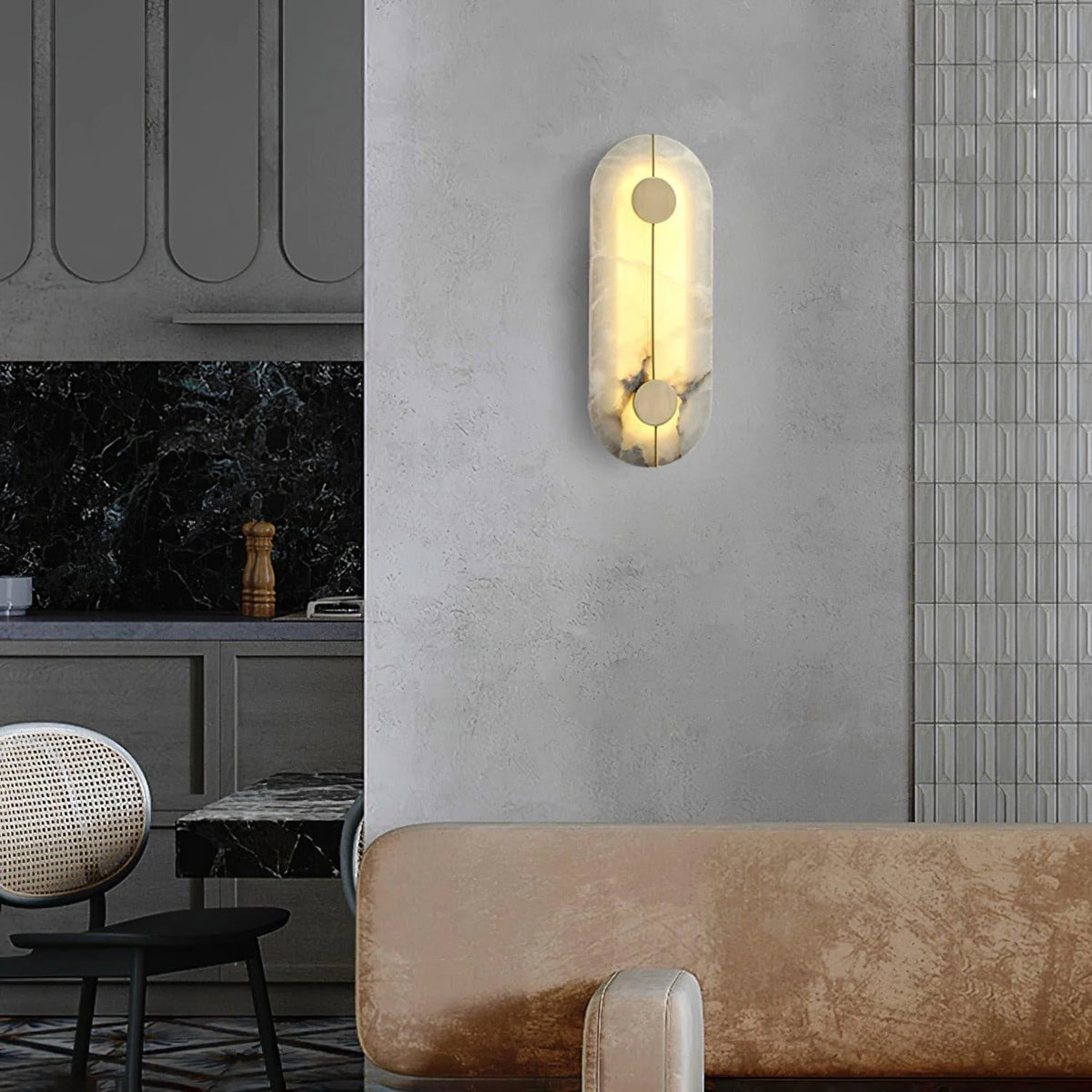 Artistic Alabaster Wall Lamp - Pre Order