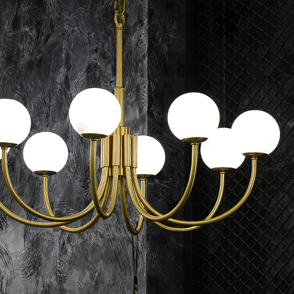 Aurelian Alabaster Globe Chandelier - Pre Order