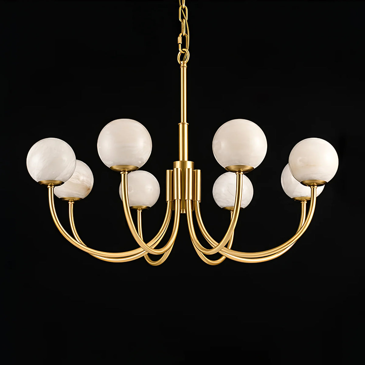 Aurelian Alabaster Globe Chandelier - Pre Order