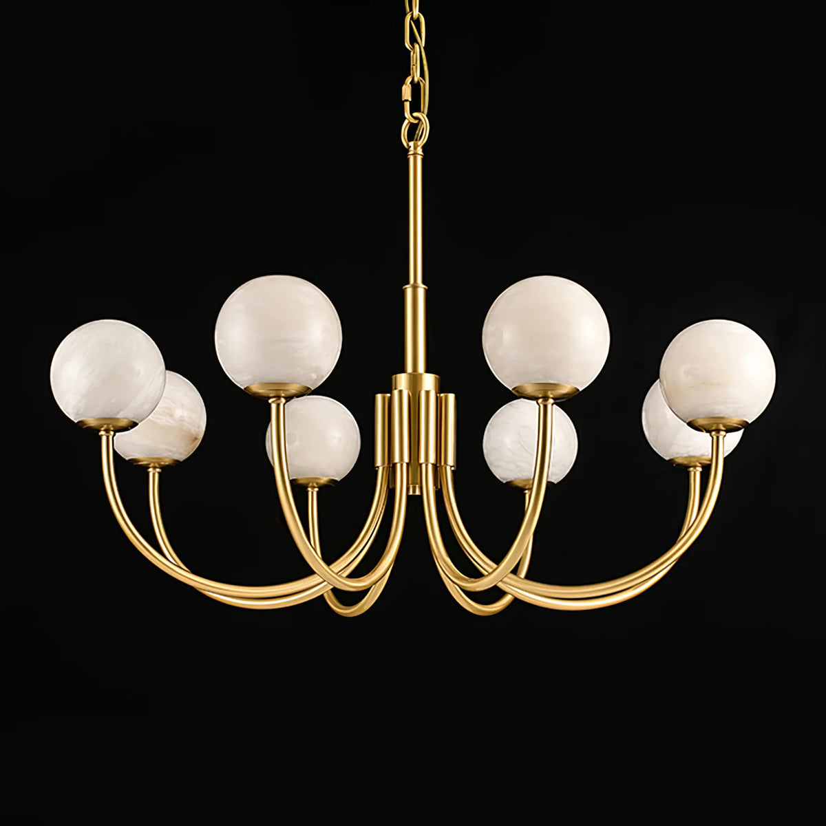 Aurelian Alabaster Globe Chandelier - Pre Order