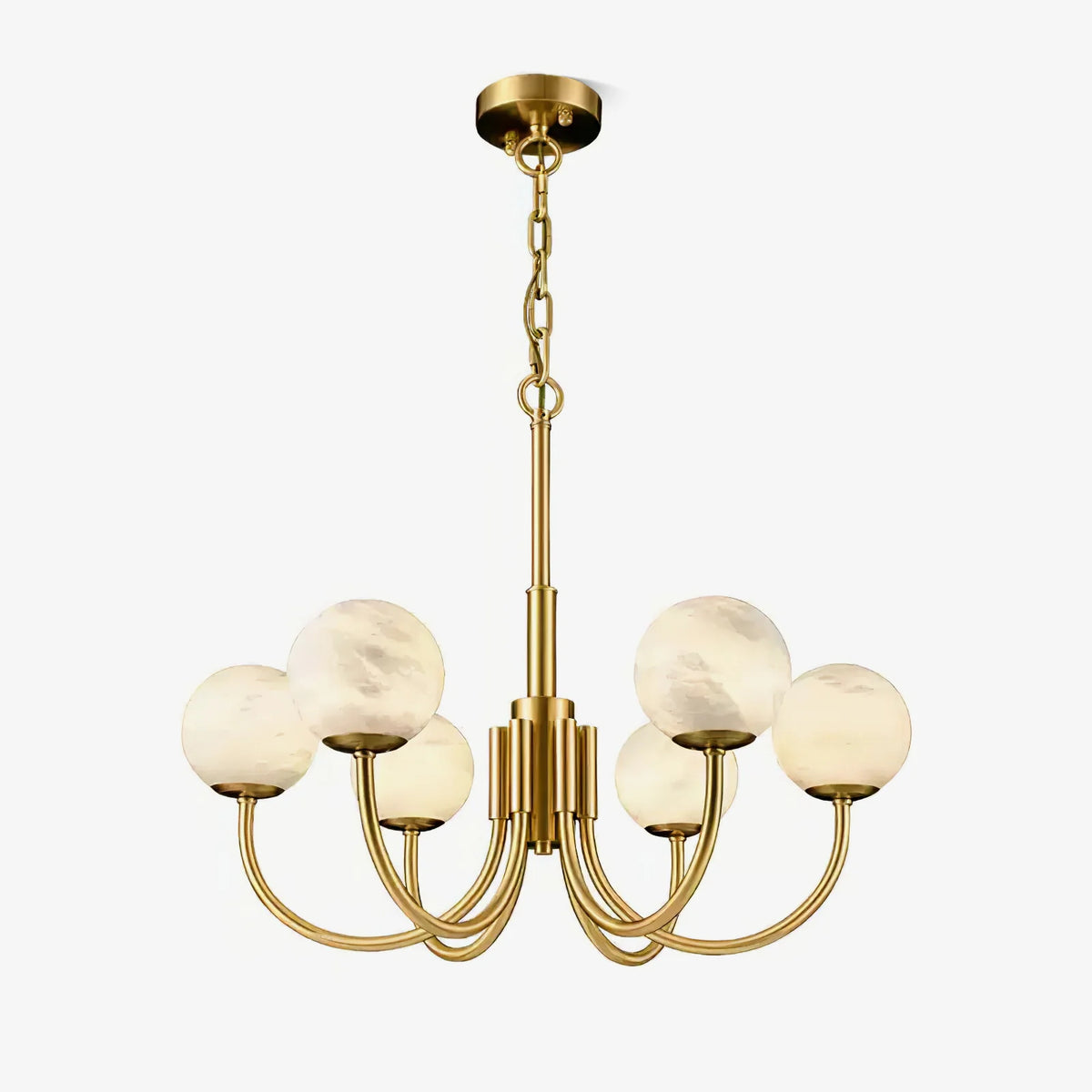 Aurelian Alabaster Globe Chandelier - Pre Order