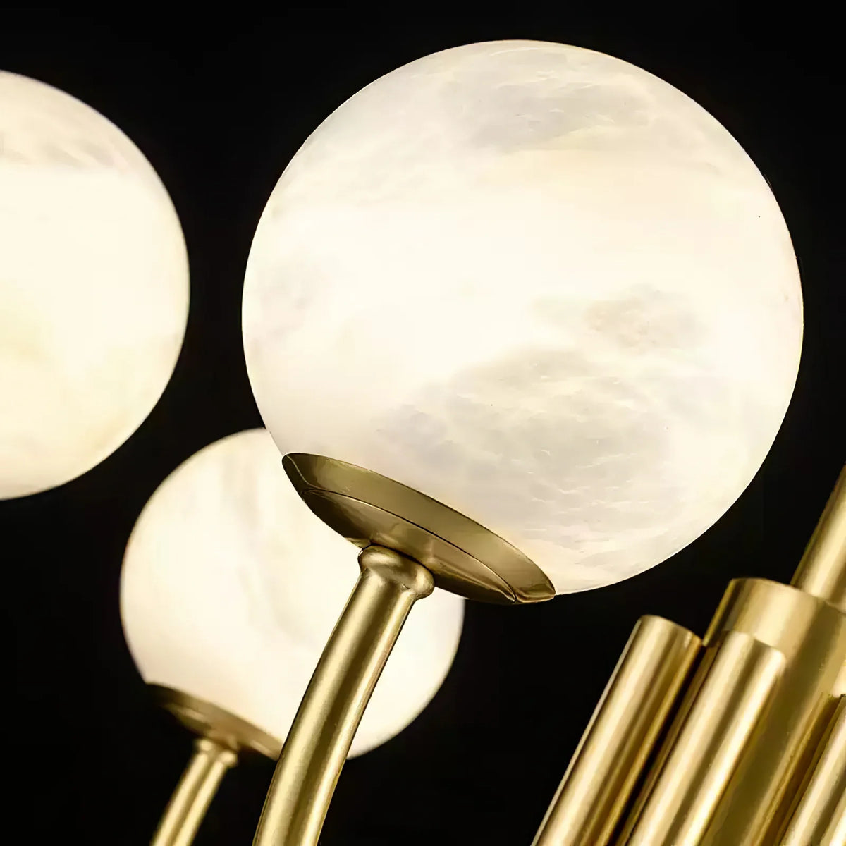Aurelian Alabaster Globe Chandelier - Pre Order