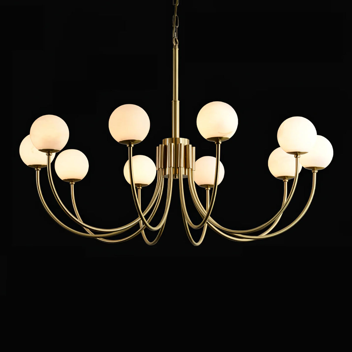 Aurelian Alabaster Globe Chandelier - Pre Order