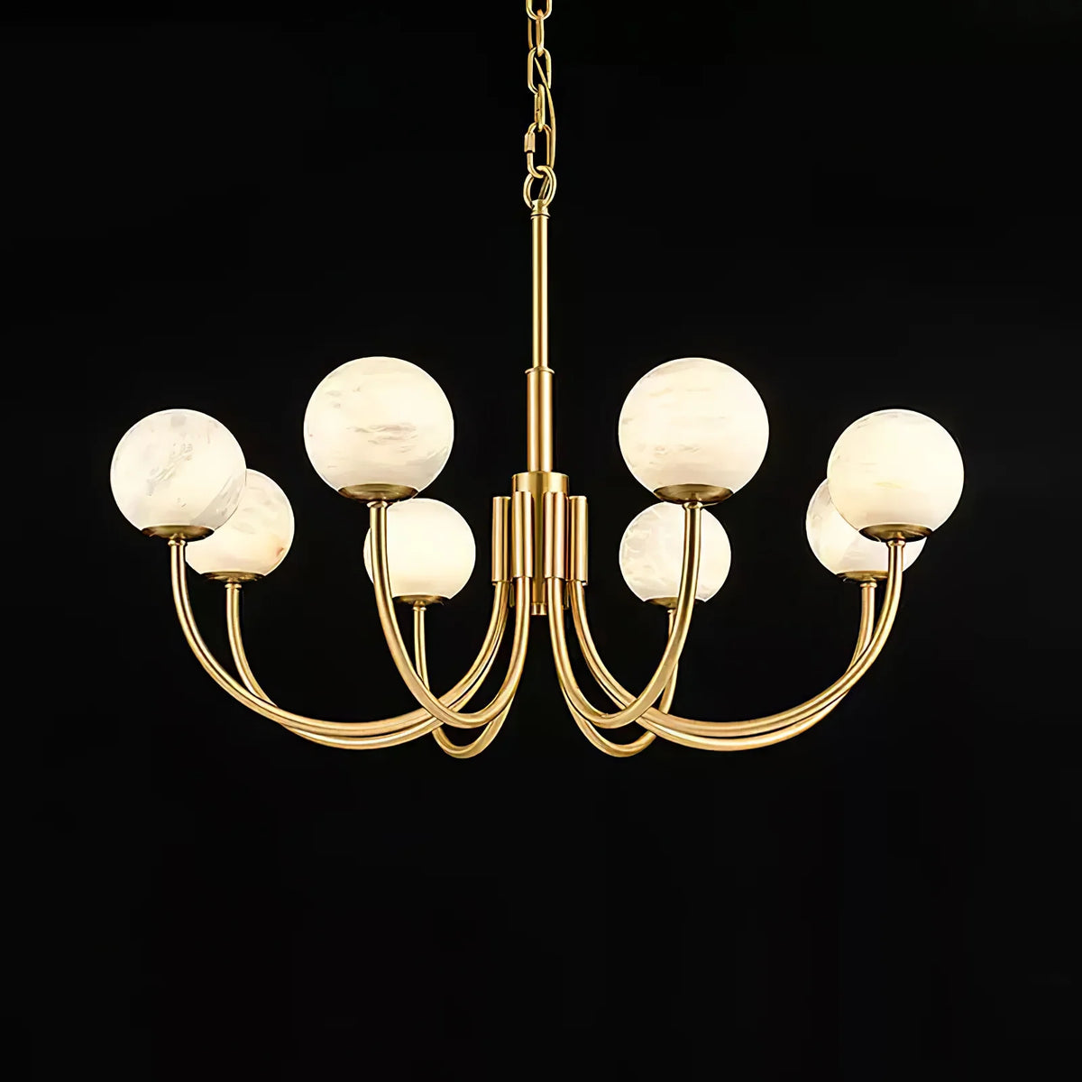Aurelian Alabaster Globe Chandelier - Pre Order