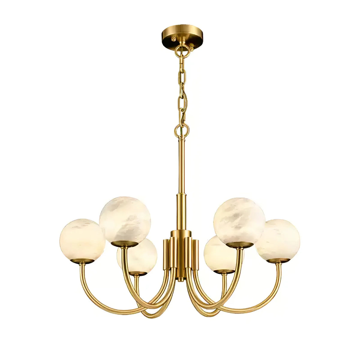 Aurelian Alabaster Globe Chandelier - Pre Order