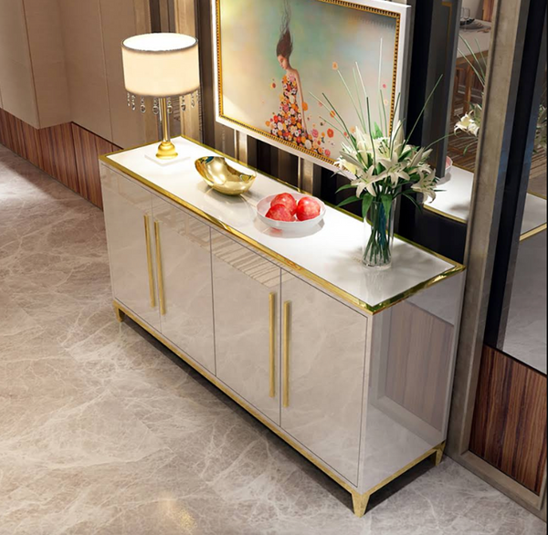 BG06 modern buffet table with sleek storage design