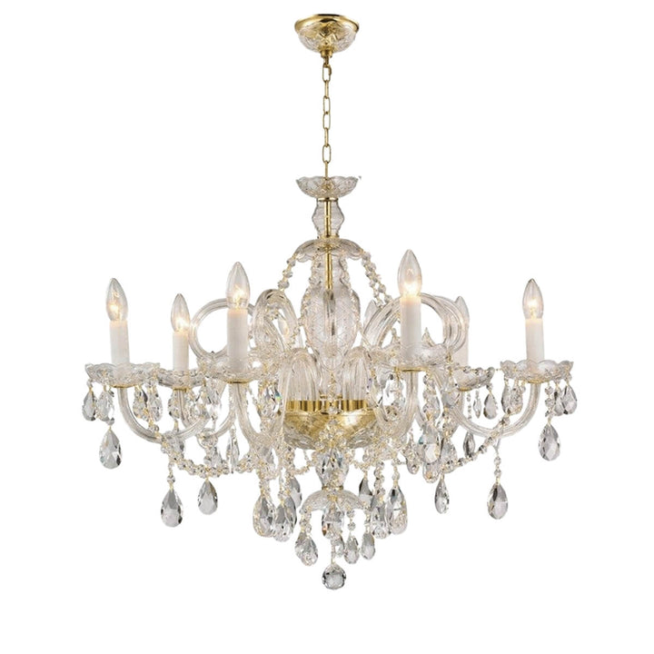 Boho 8-arm elegant interior dining chandelier featuring multiple light arms with a stylish, rustic design perfect for bohemian dining spaces