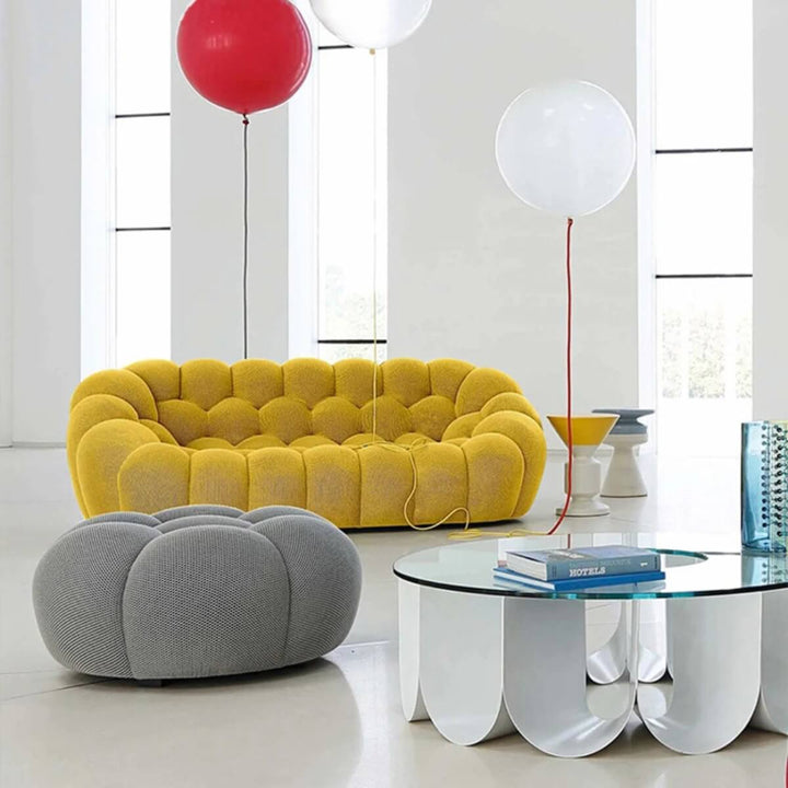 Front view of Bubble Sofa SF34 in Australia – elegant rounded sofa with modern design for stylish interiors