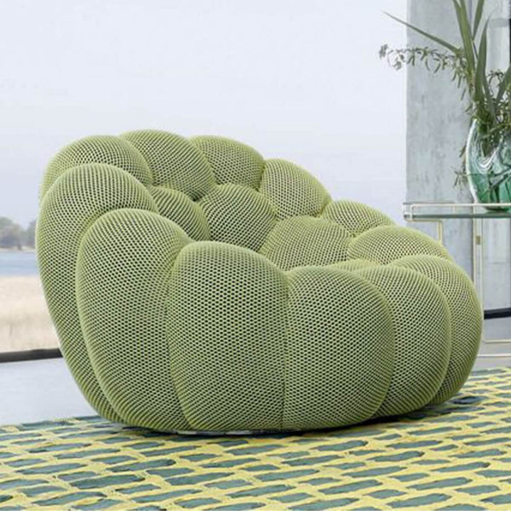 Side view of Bubble Sofa SF34 in Australia – contemporary rounded sofa with plush curves for elegant interiors
