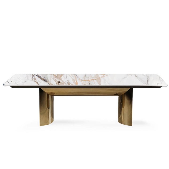 Front view of CZ50 Morocco dining table with elegant design in Australian interior setting