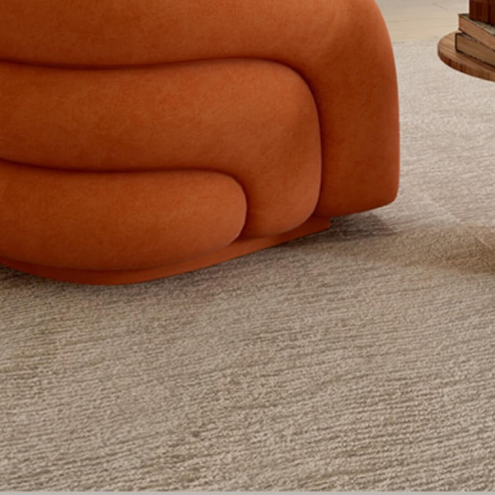 Lower view of Caliber Teddy Lounge Chair highlighting soft texture and elegant Australian interior