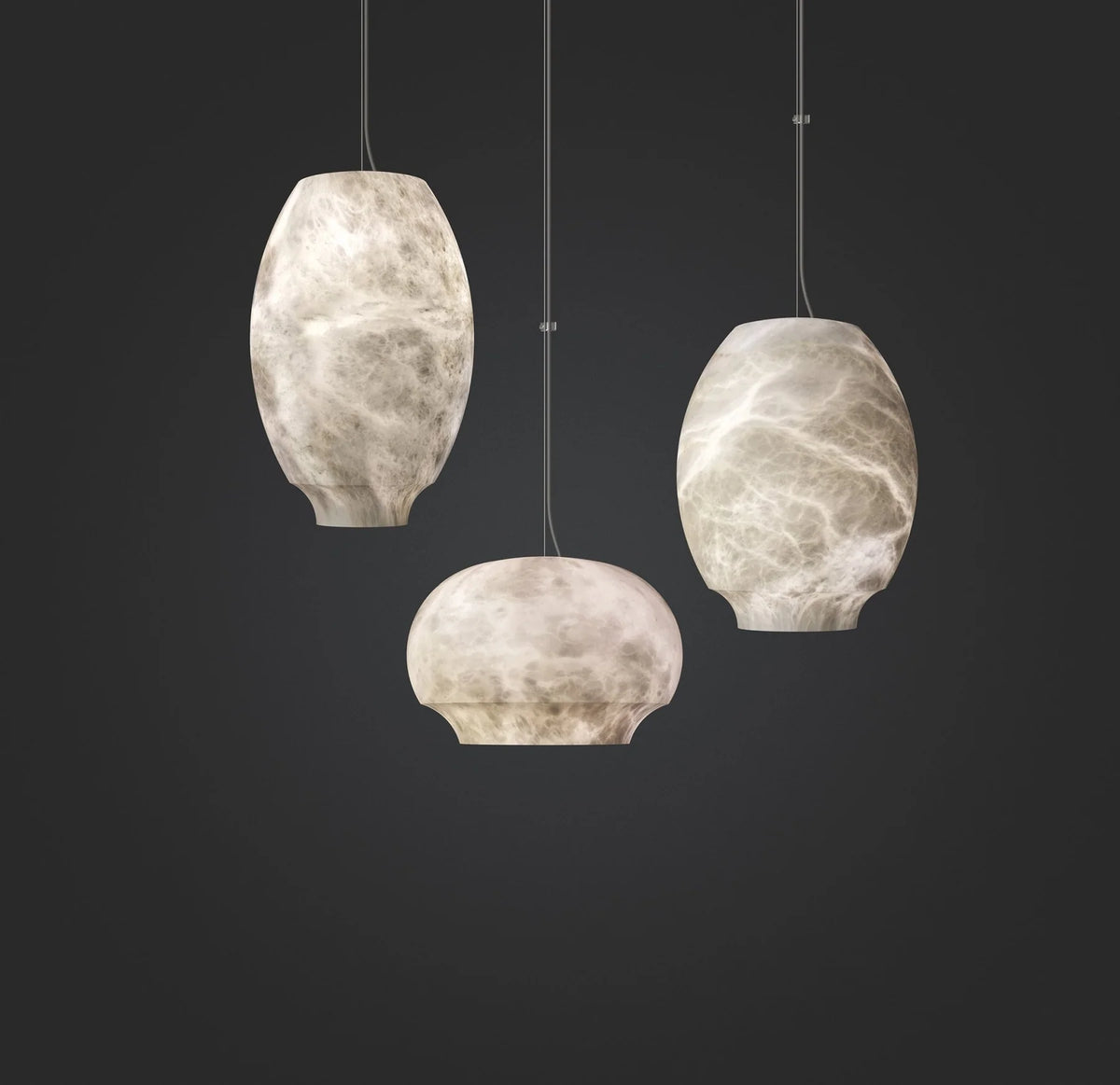 Camille Alabaster Pendant Lamp - Pre Order
