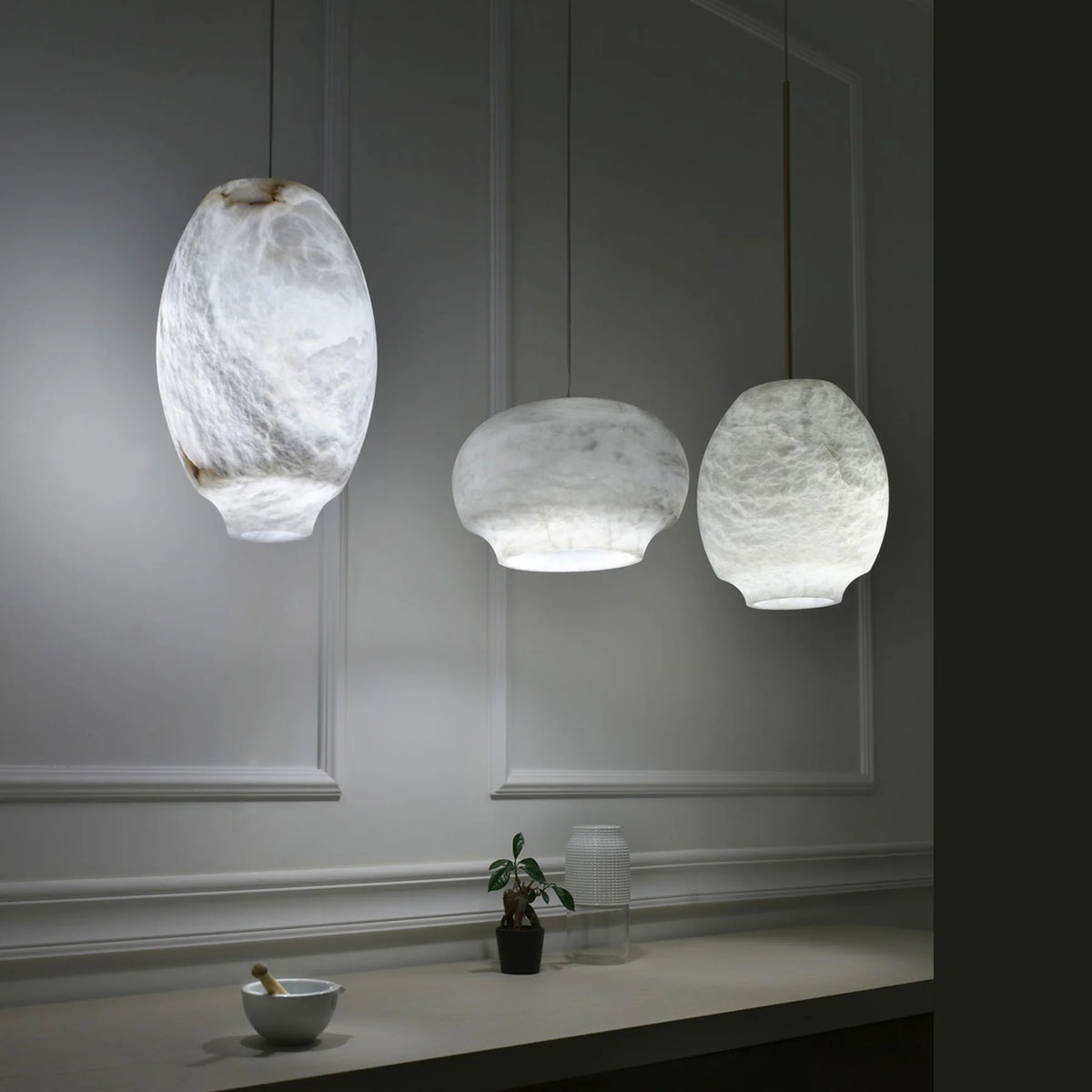 Camille Alabaster Pendant Lamp - Pre Order