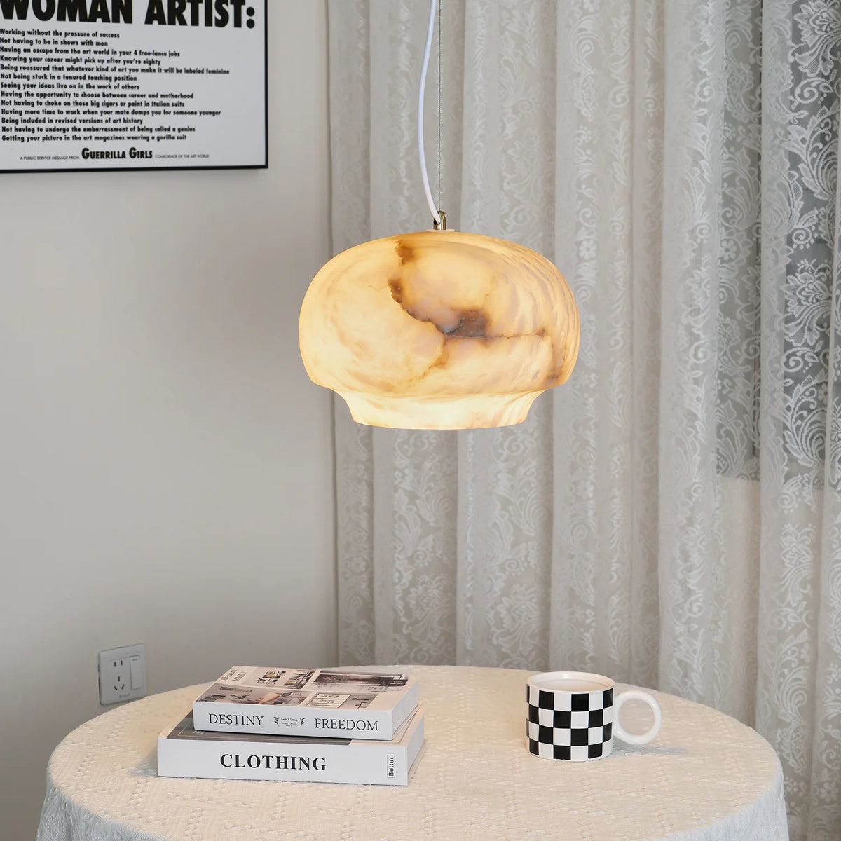 Camille Alabaster Pendant Lamp - Pre Order