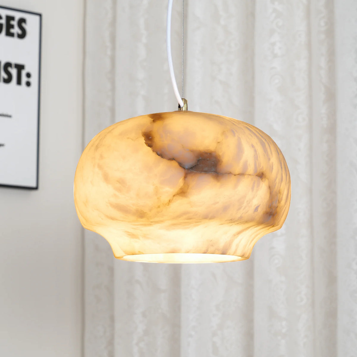 Camille Alabaster Pendant Lamp - Pre Order
