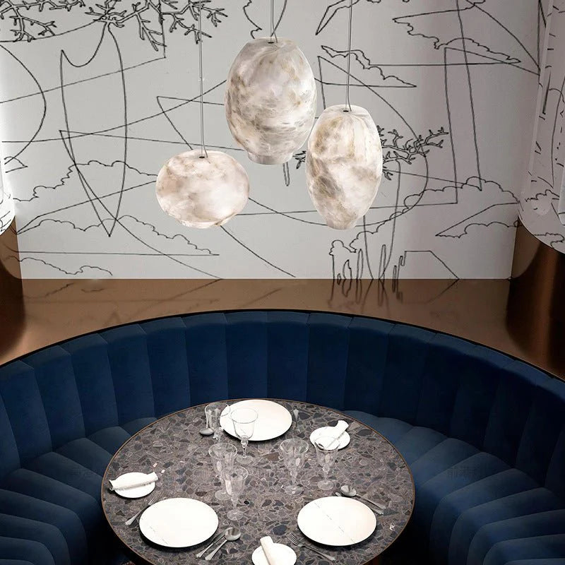 Camille Alabaster Pendant Lamp - Pre Order
