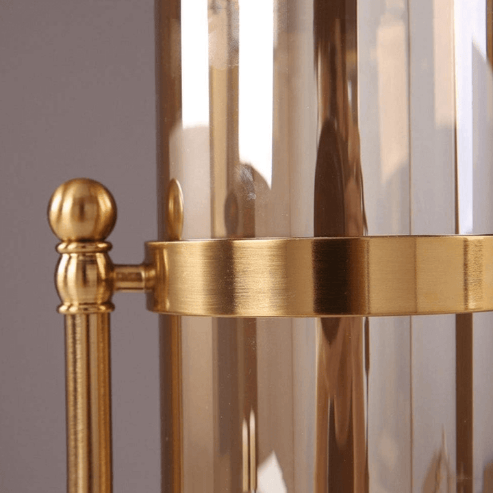Close-up of small candlecan vase for water and storage – minimalist home decor