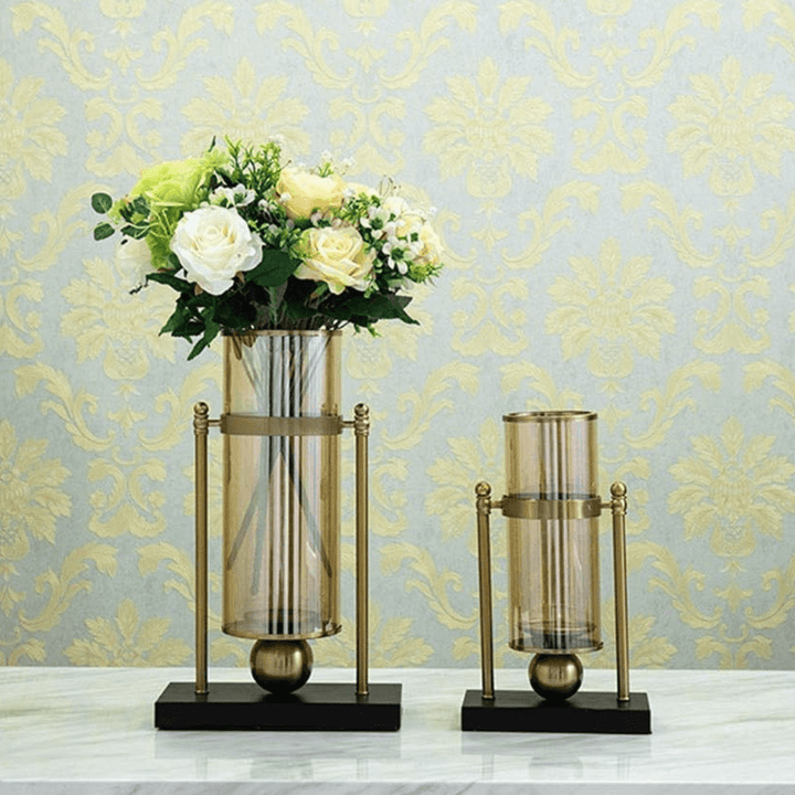 Compact decorative vase for storing water, lighting candles, and organizing small items