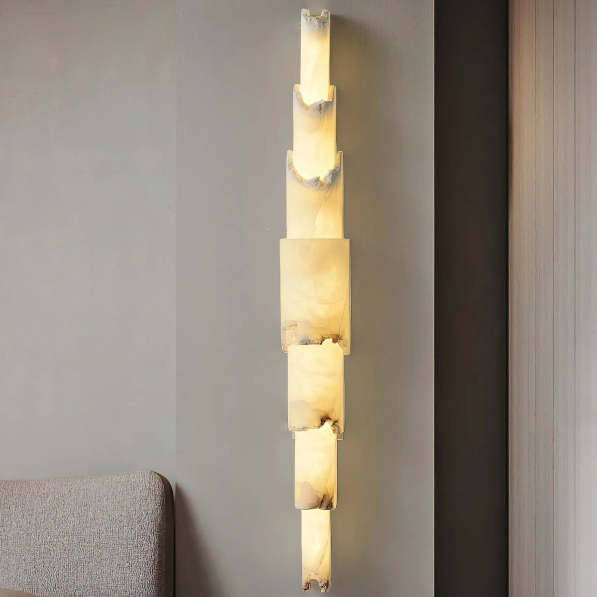 Cascading Alabaster Wall Sconce - Pre Order