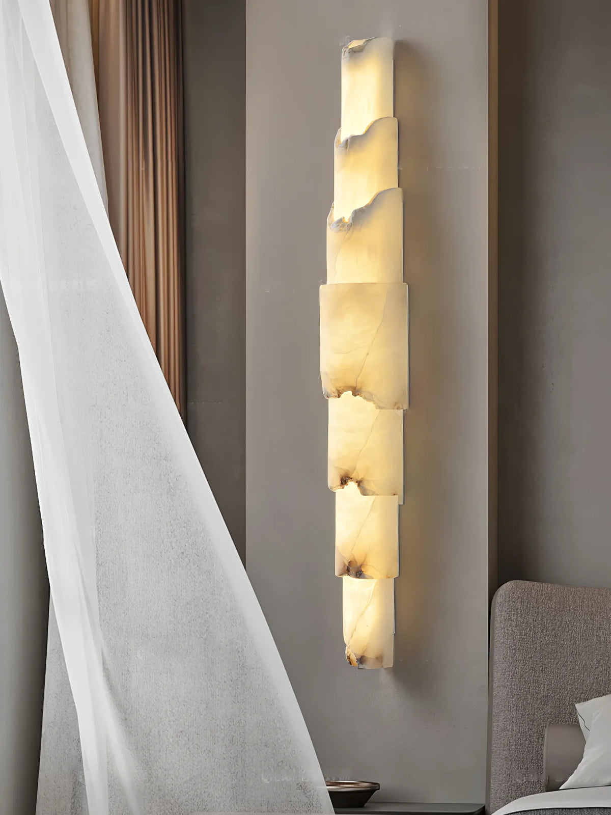 Cascading Alabaster Wall Sconce - Pre Order