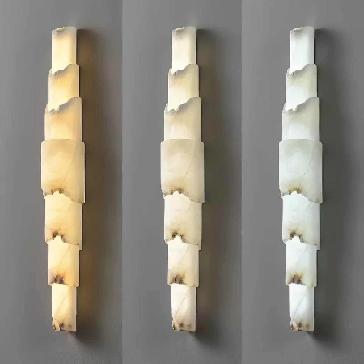 Cascading Alabaster Wall Sconce - Pre Order
