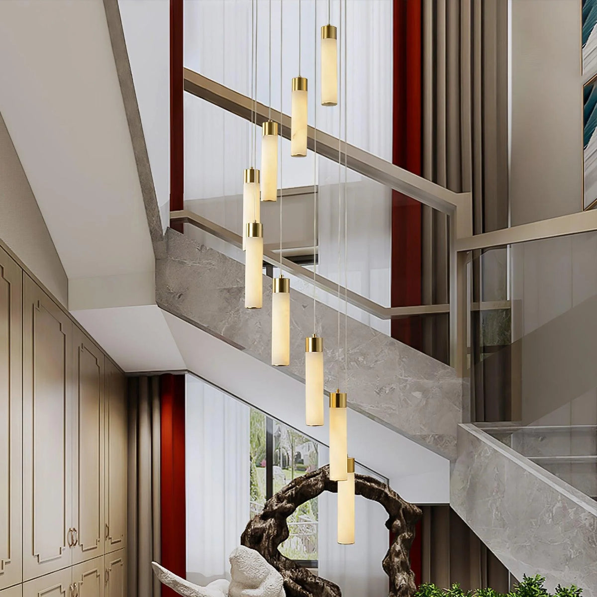 Celestial Alabaster Cascade Chandelier - Pre Order