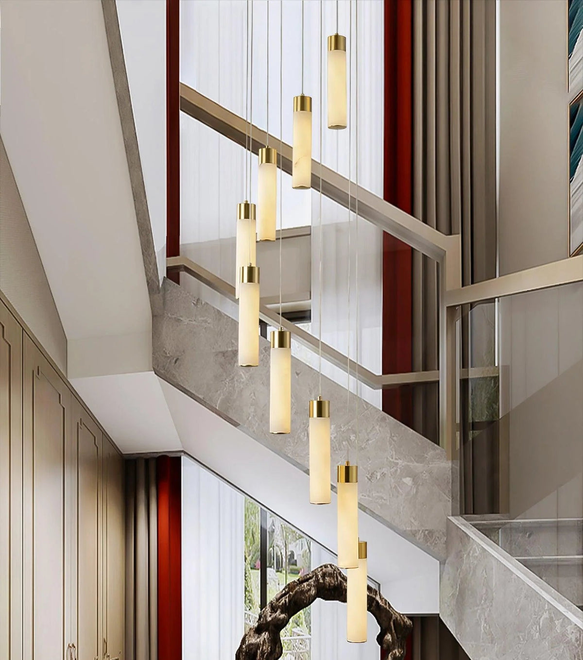 Celestial Alabaster Cascade Chandelier - Pre Order