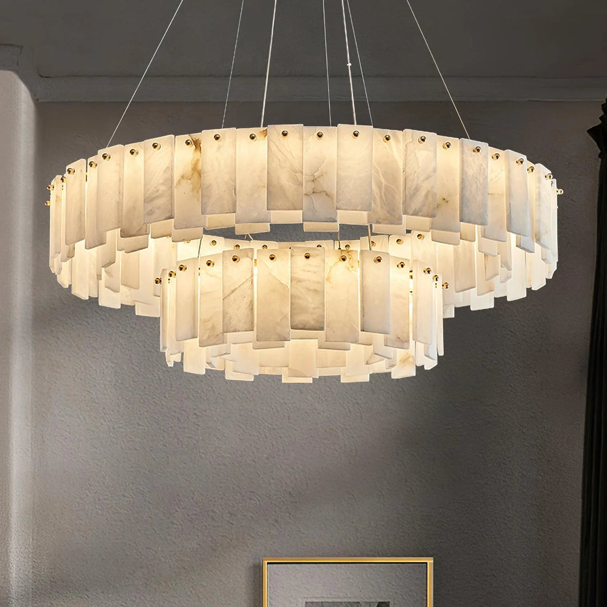Celestial Alabaster Round Chandelier - Pre Order