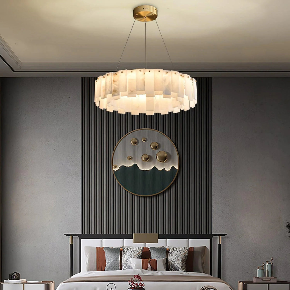 Celestial Alabaster Round Chandelier - Pre Order