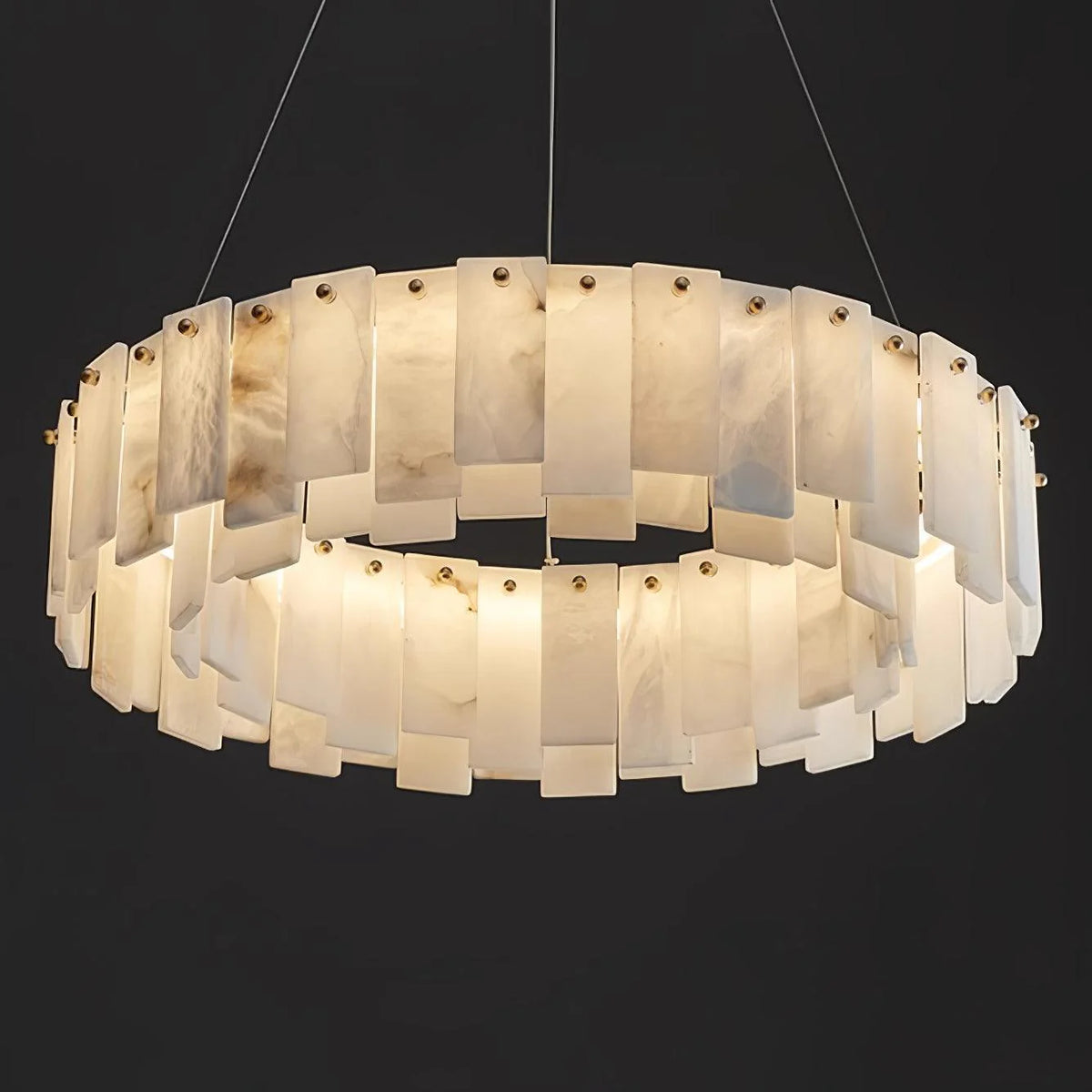 Celestial Alabaster Round Chandelier - Pre Order